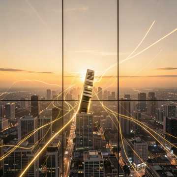 Open The Future text to music example cover