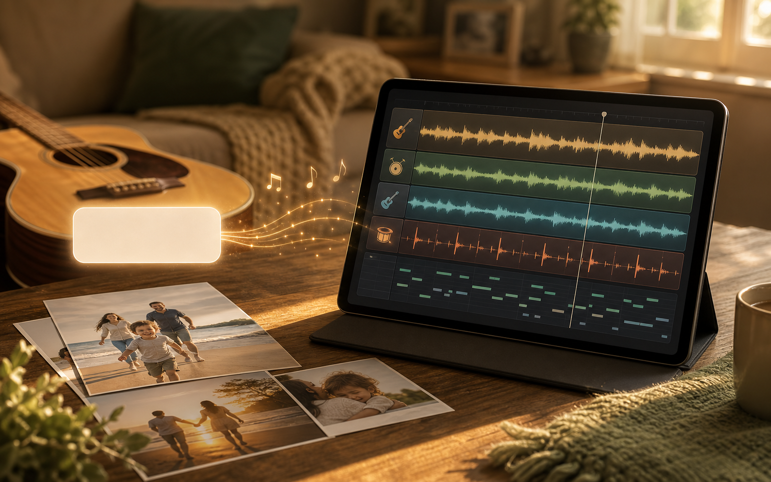 Text to music generator turning a written prompt into a complete song