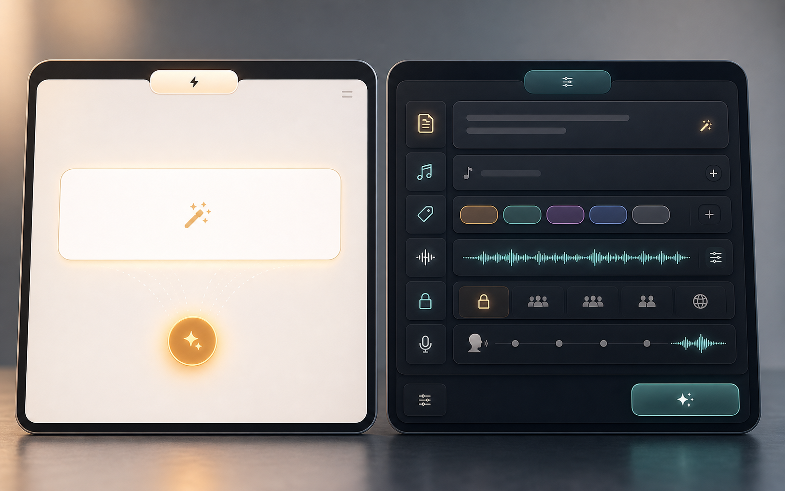 Simple and advanced controls for generating music from text